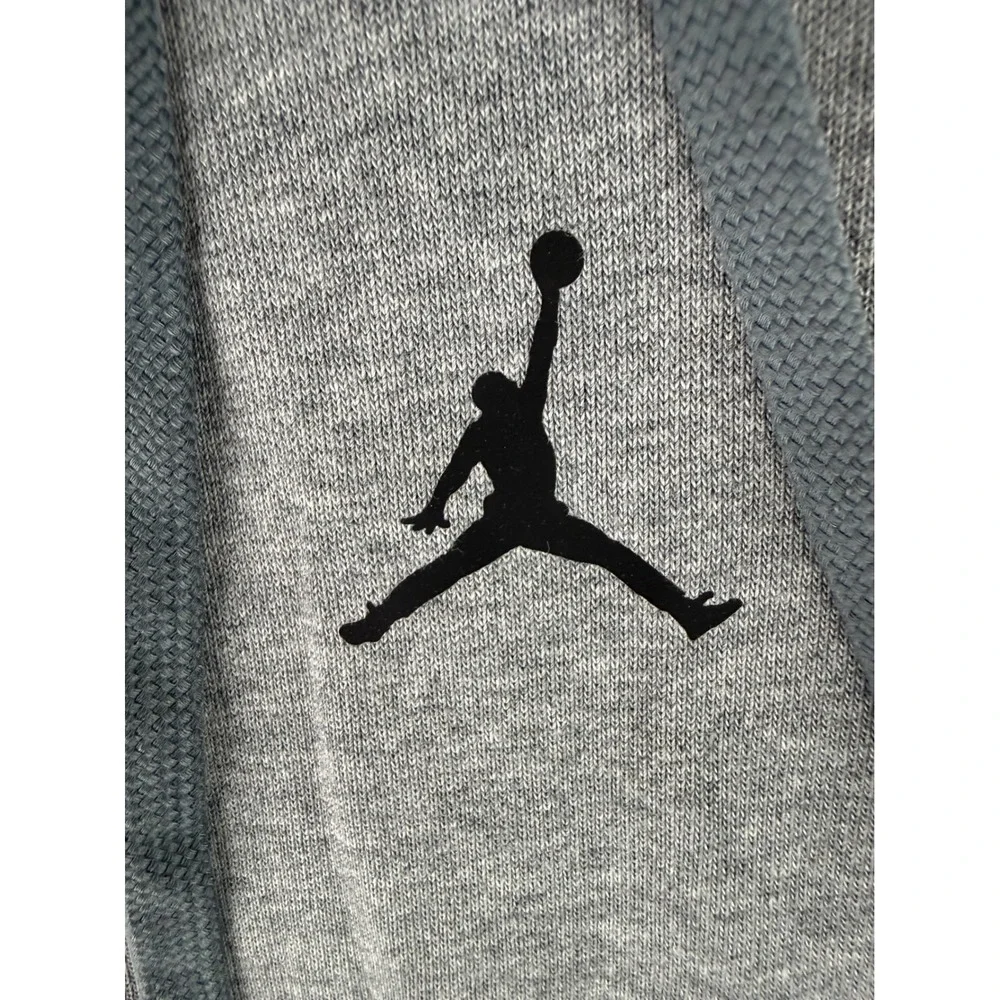 Jordan Dri-FIT Sport Hoodie Mens‎ Large Grey DQ7327-091 Pullover Jumpman Logo